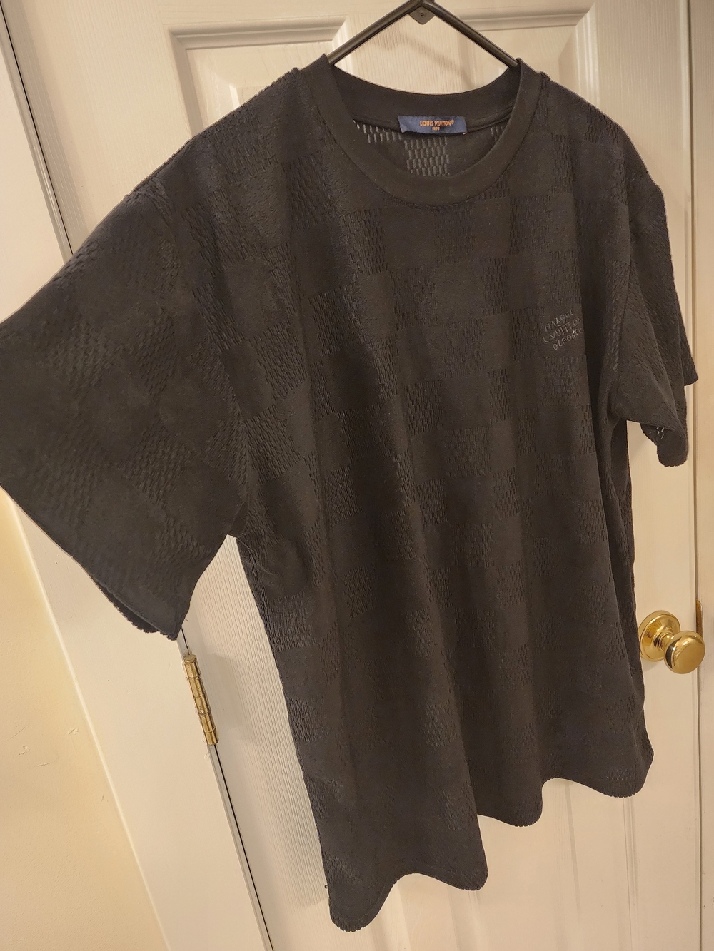 Louis Vuitton Damier Terry Cloth Knit Crewneck T-Shirt - Picture 6 of 10